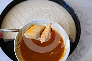 ArabaÃÅ¸ÃÂ± soup and dough, special soup for Yozgat province in Turkey, Turkish arabaÃÅ¸ÃÂ± made in winter months